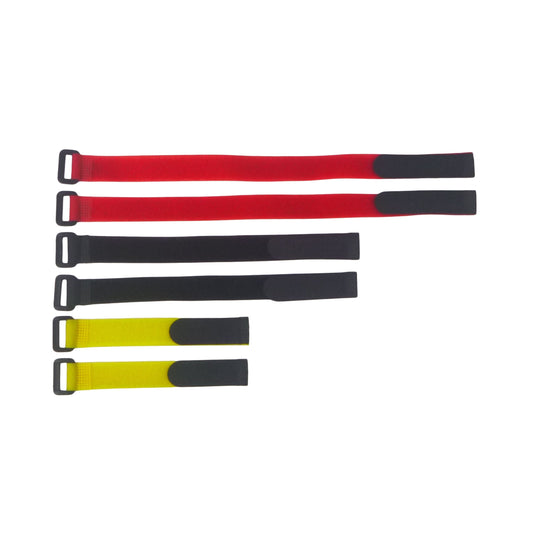 Rig Ezy Rod and Gear Straps, 200mm/300mm/400mL, Qty 6.