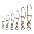 Swimerz HD Ball Bearing Swivels with Crosslock Snap, Size 4, 17 pack.