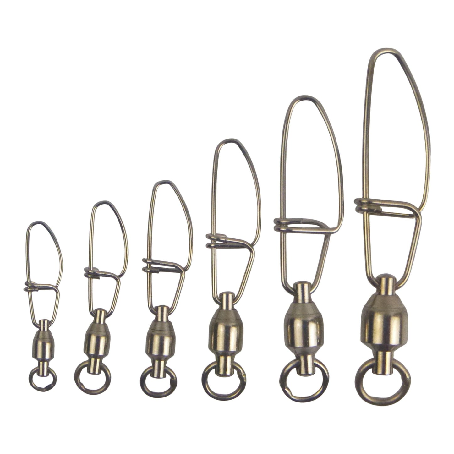 Swimerz HD Ball Bearing Swivels with Crosslock Snap, Size 4, 17 pack.