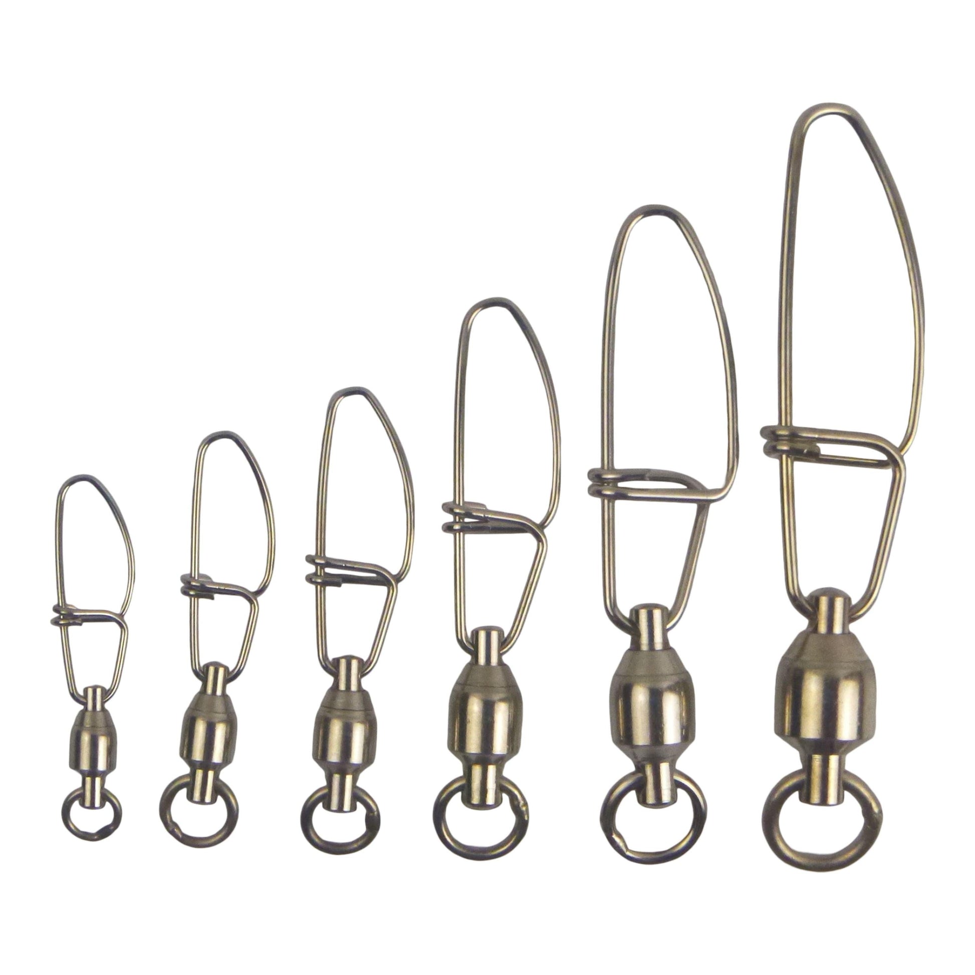 Swimerz HD Ball Bearing Swivels with Crosslock Snap, Size 4, 17 pack.