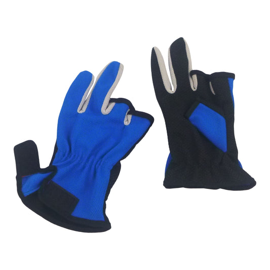 BSTC 3 Finger Gloves, Blue.