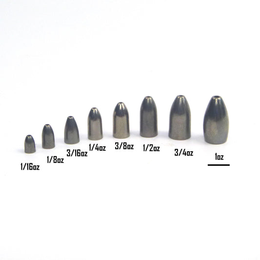 Swimerz 1/2 oz Tungsten Bullet Sinker. Qty 5..