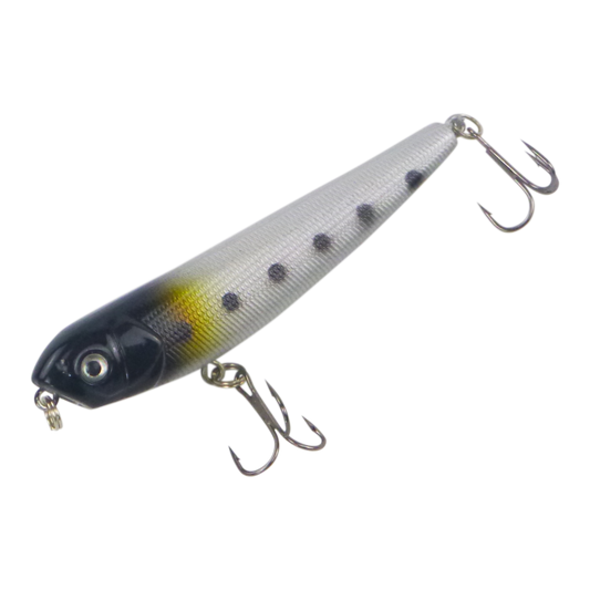 Toppu Mizzu Walking Dog, 85mm, Spotted Minnow.