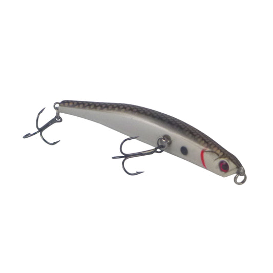 Toppu Mizzu Sidewinder Bent Minnow, 95mm, Baitfish.