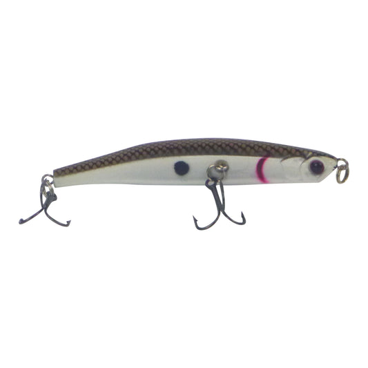 Toppu Mizzu Sidewinder Bent Minnow, 95mm, Baitfish.