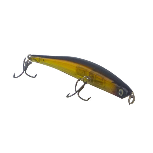 Toppu Mizzu Sidewinder Bent Minnow, 95mm, Opaque Gold.