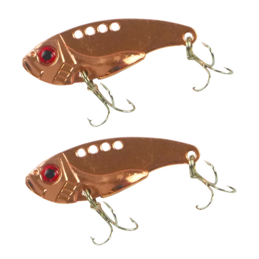 Finesse Metal Blade, Red Gold 55mm, 2 Pack.