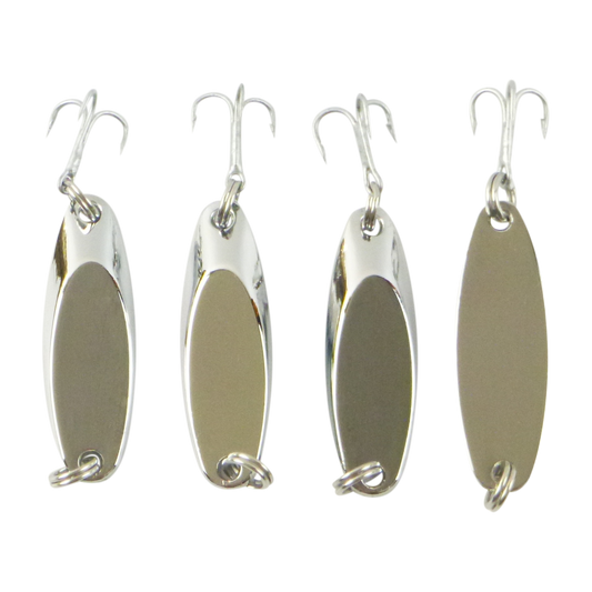 Finesse Chrome Kaster Jig, 7 Grams. Pack of 4 Jigs.