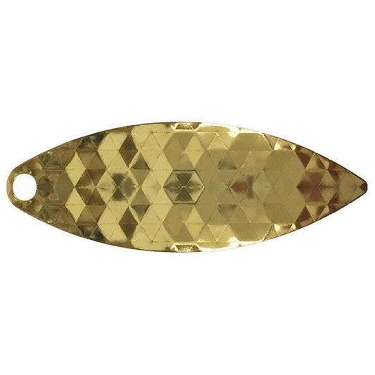 Artizan Hex Stamped 32mm Willow Blade, Brass, 5 Pack.