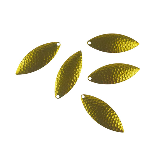 Artizan Hammered 57mm Willow Blade Brass, 5 Pack.