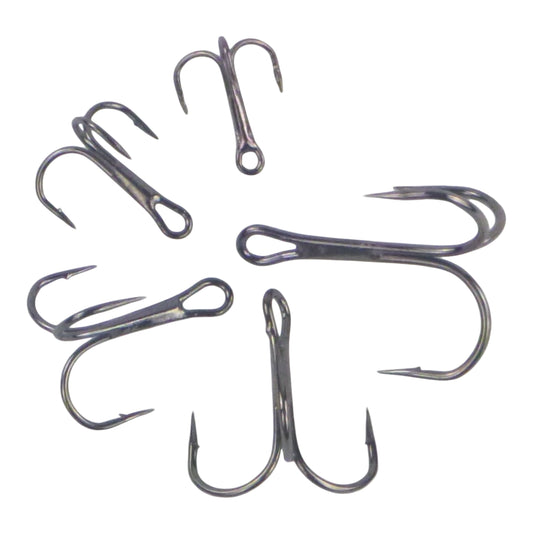 Swimerz Round Bend Trebles Size 10, 50 pack.