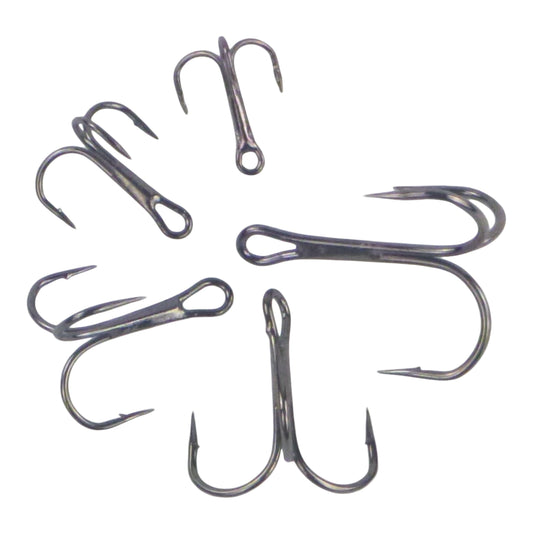 Swimerz Round Bend Trebles Size 2, 50 pack.