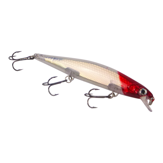 Finesse 'Chudan' 110mm Sinking/Diving Minnow, Red Head.