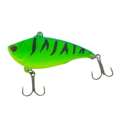 Finesse 'Excaliber' Lipless Crankbait, 55mm, Lime Tiger.