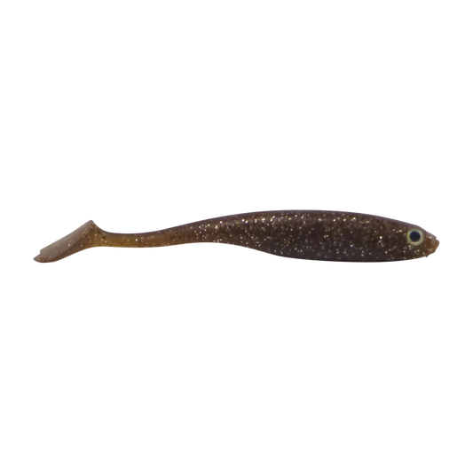 Swimerz Soft Shad 100mm Paddle Tail lure, Witchetty Grub, 6 pack.
