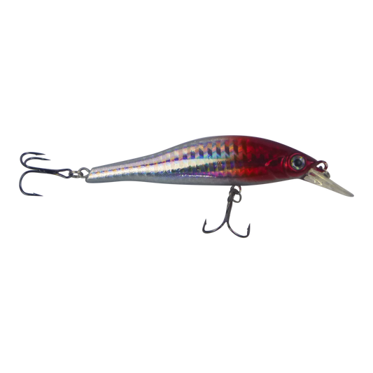 Finesse L Series Minnow, Red Head, 95mm.