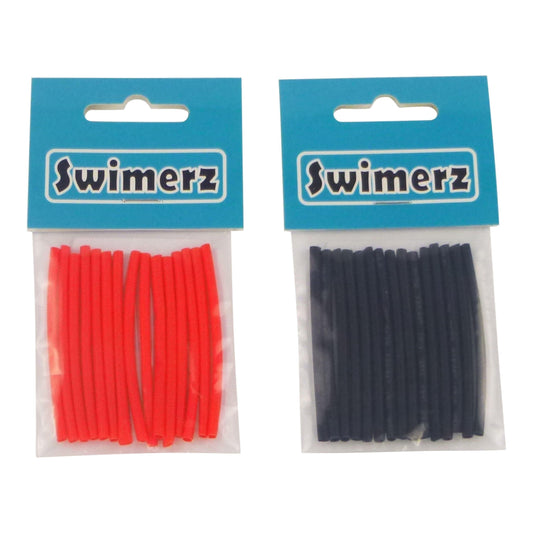 Swimerz Assist Hook Sleeves, 2mm Shrink Tube, Black & Red, 50mmL. Qty 60..