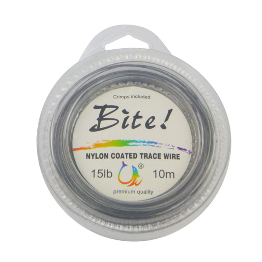 Swimerz Bite 7 Strand Coated Leader Wire, 15lb breaking strain, 10 mtrs.