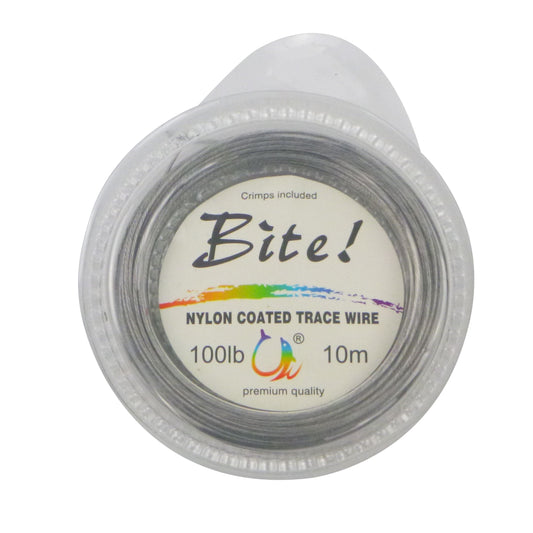 Swimerz Bite 7 Strand Coated Leader Wire, 100lb breaking strain, 10 mtrs.