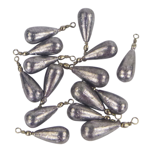Swimerz 7gm Teardrop Sinker, Lead, 15 pack.
