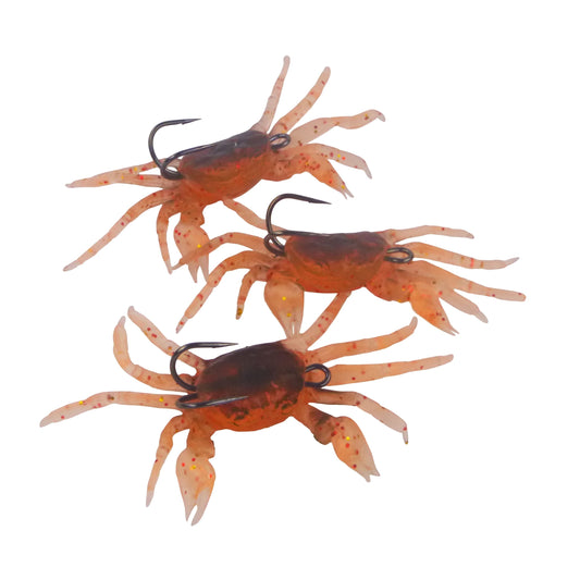 Swimerz Soft Crabs, Pink Nipper, 3 pack.