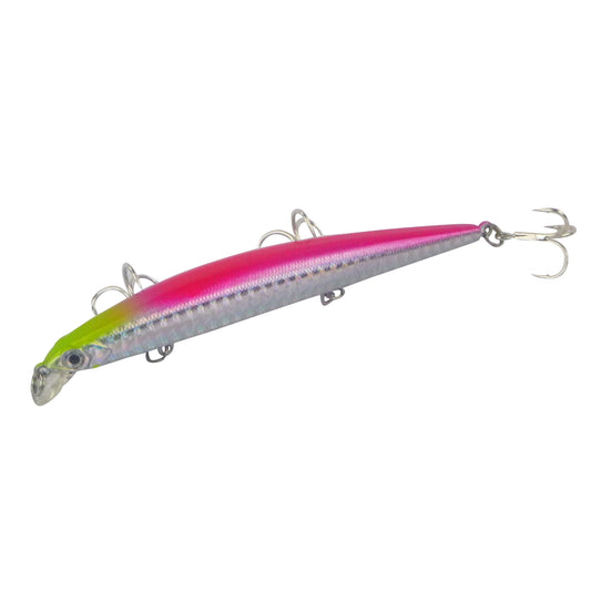Finesse LW12 Shallow Diving Twitch Bait 120mm, Pink Flash.