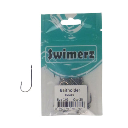 Swimerz 1/0 Baitholder Hook, Qty 25.