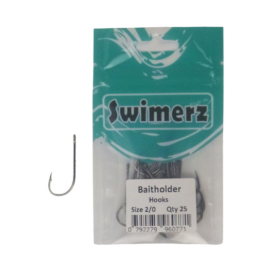Swimerz 2/0 Baitholder Hook, Qty 25.