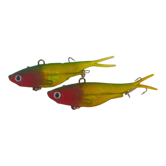 Swimerz 95mm Soft Vibe, Blush Green, 2 pack.