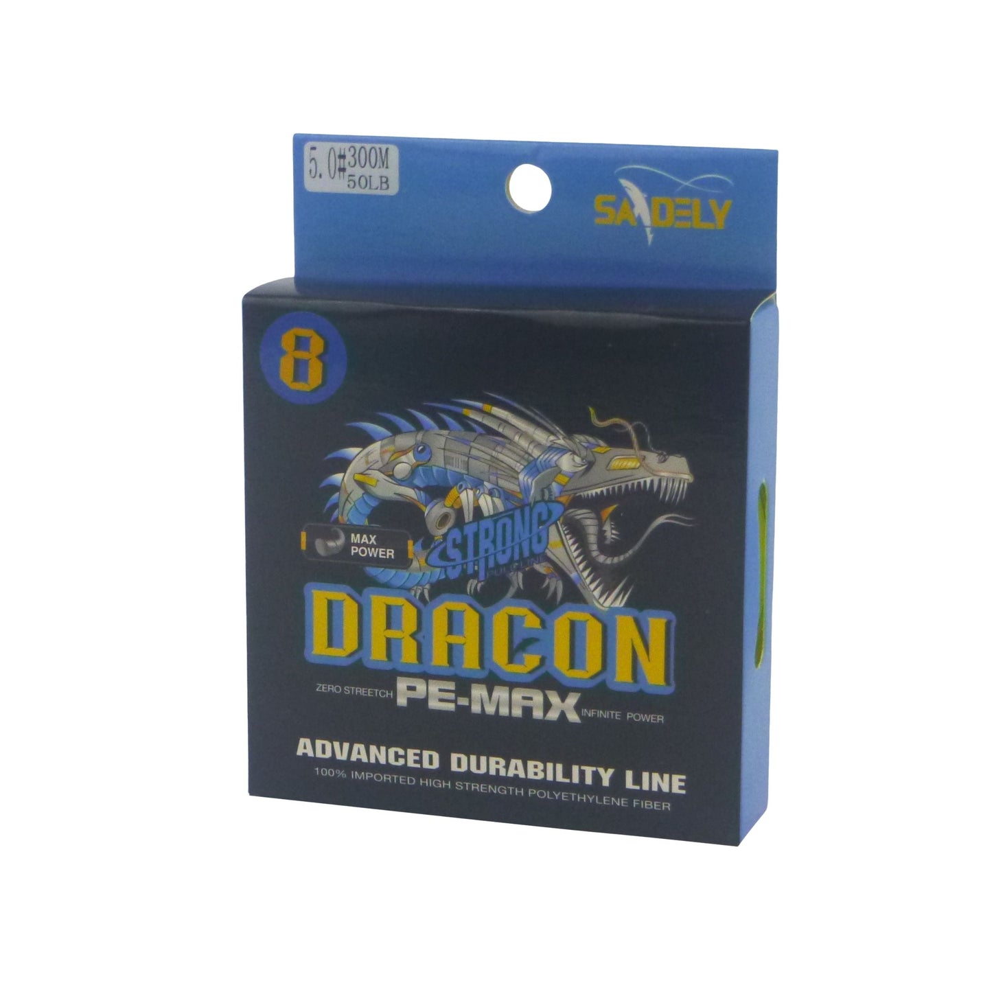 Samdely Dracon X8 Braid, Yellow, #1.5, 20lb, 300Mtr.