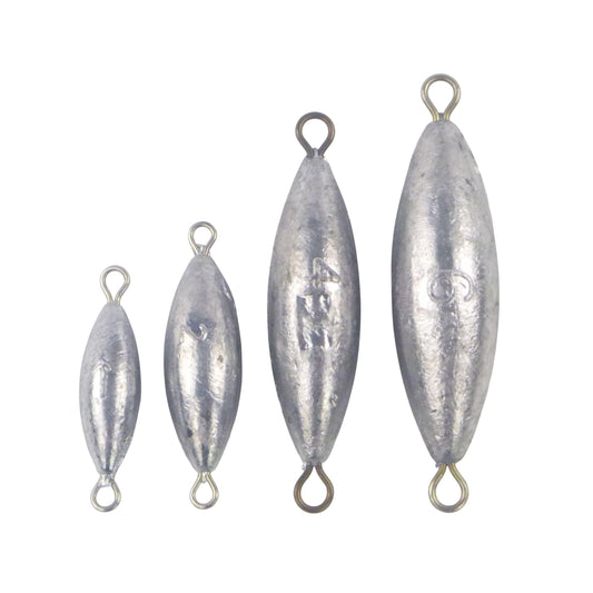 Swimerz Bulk Pack Torpedo Trolling Sinker, 4 sizes, Qty 58.