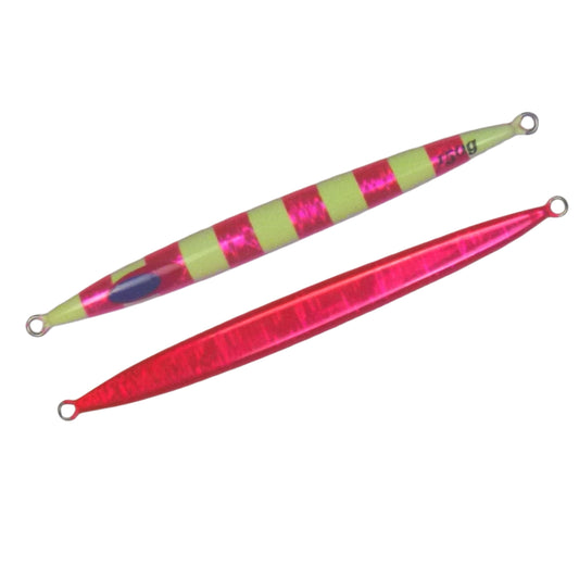 Finesse Lumo Fastdrop Jig, 150gm, Hot Pink, Qty 2.