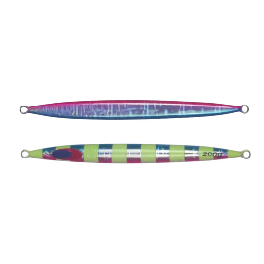 Finesse Lumo Fastdrop Jig, 200gm, Blue Blush, Qty 2.