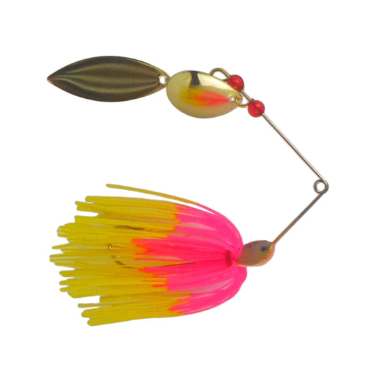 Dekoi 15gm LS17 Closed Eye Spinnerbait, Pink Yellow, Qty 2.