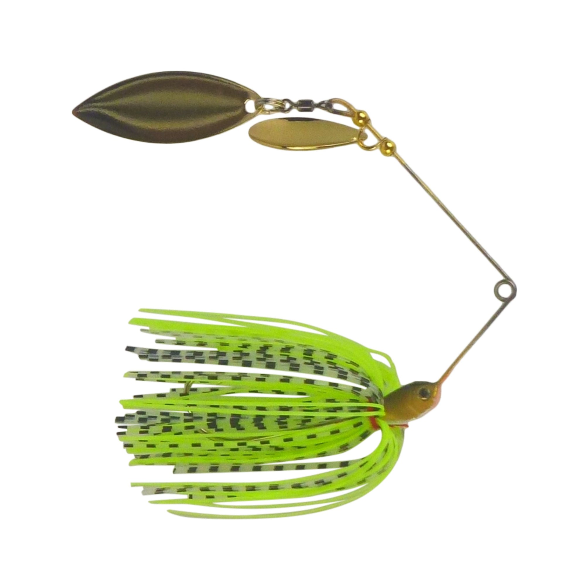 Dekoi 15gm LS18 Closed Eye Spinnerbait, Fluro Green, Qty 2.
