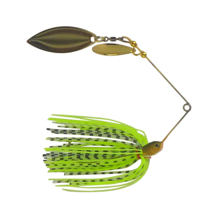 Dekoi 15gm LS18 Closed Eye Spinnerbait, Fluro Green, Qty 2.