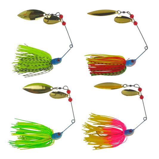 Dekoi 18gm LS20 Closed Eye Spinnerbait, Bright Flush, Qty 2.