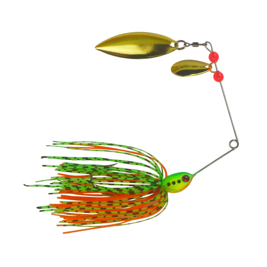Dekoi 17gm LS21 Closed Eye Spinnerbait, Fluro Flare, Qty 2.