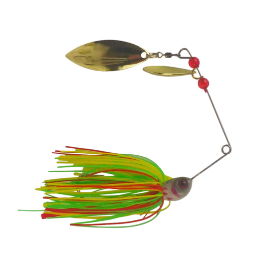 Dekoi 20gm LS22 Closed Eye Spinnerbait, Lemon Lime, Qty 2.