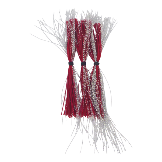 Dekoi Krystal Flash Lure Skirts, Silver Neon.