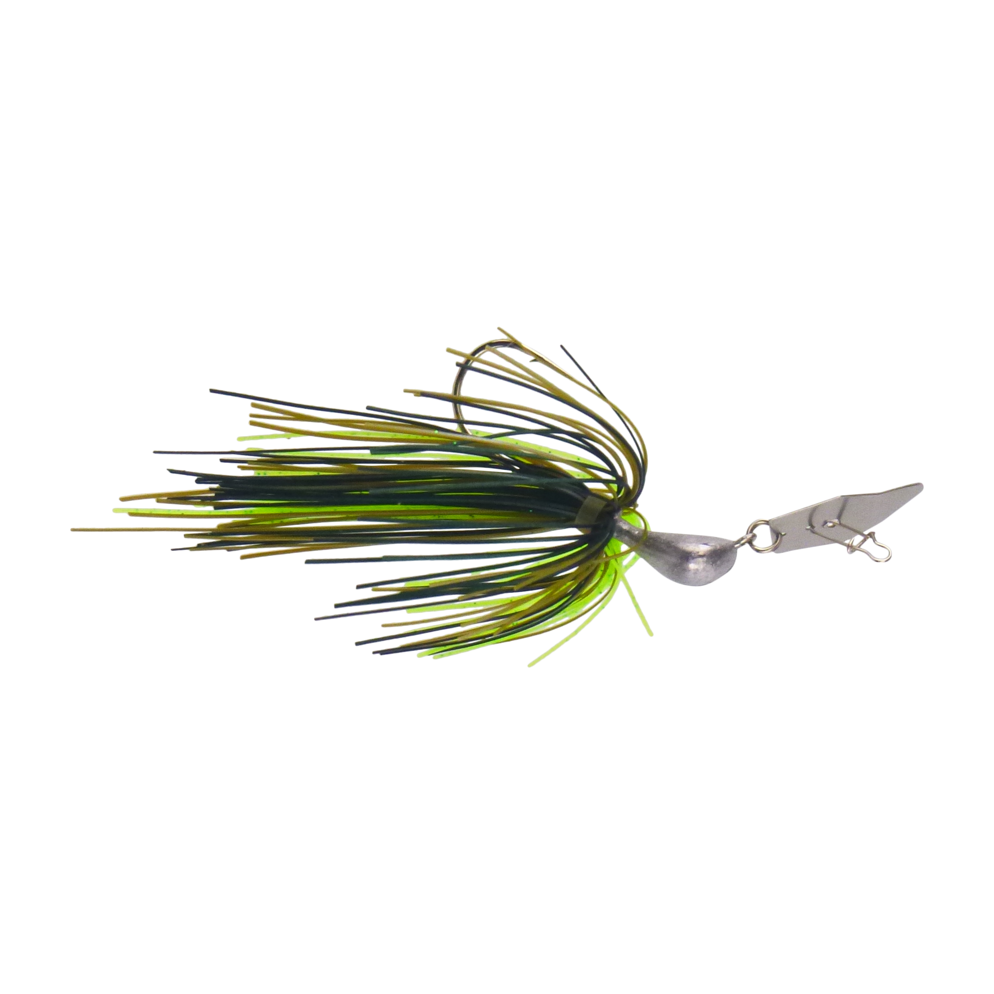 Dekoi 14gm Bladed Swim Jig, Chatterbait, Tree Frog, 2 pack.