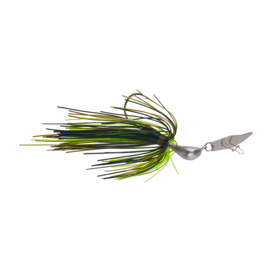 Dekoi 14gm Bladed Swim Jig, Chatterbait, Tree Frog, 2 pack.
