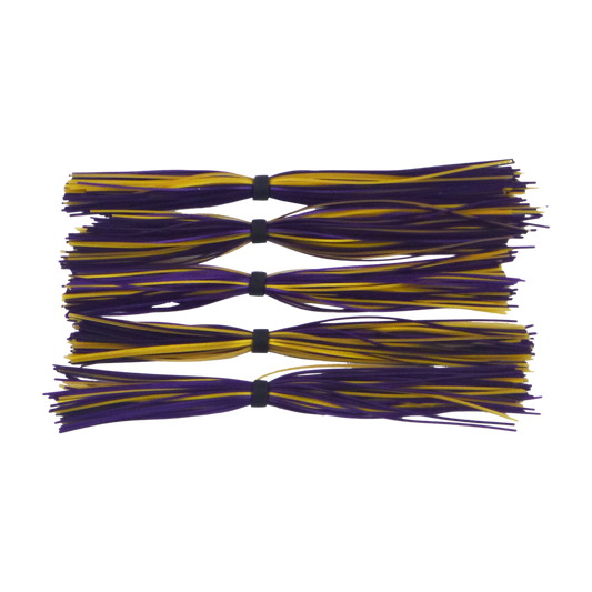 Dekoi Chatterbait Lure Skirts, Purple Gold.