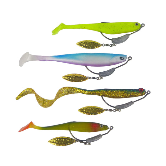 Swimerz 9gm Under Spin Blade Jig Heads, Size 4/0, 5 pack.