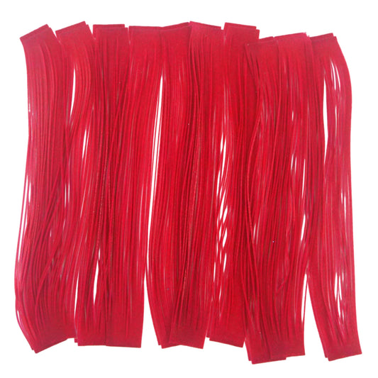 Artizan 22 strand silicon skirt, Neon Red, Pack of 20.