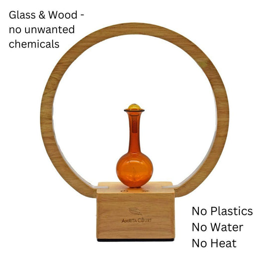 LUNA (Nebuliser+Ringlight) - Waterless Diffuser | Essential oil Burner | Aromatherapy| Home Fragrance.
