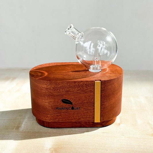 Portable Mini Orb Diffuser Redwood | Waterless Aroma Diffuser | No Plastics Essential Oil Diffusing.