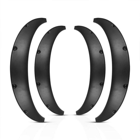 4 Pcs Universal Car Fender Flares Flexible Durable Body Wheel Extra Wide Arches.