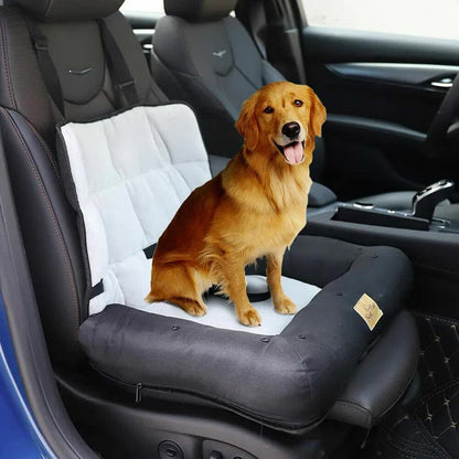 Waterproof Dog Car Seat Bed with Safety Belt