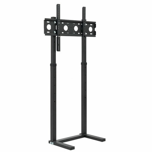 Double Pole Adjustable Tv Cart Floor Stand Mount For 32 to 65Inch.
